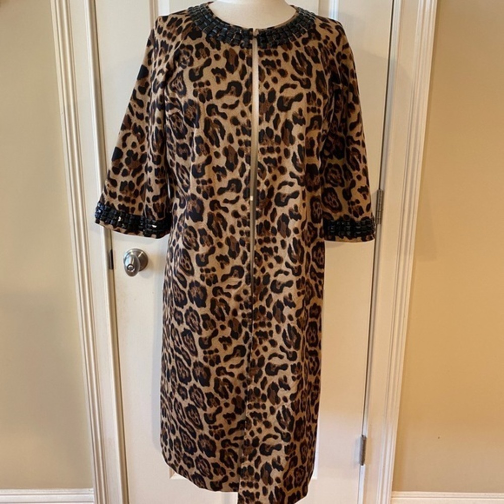 Newport News Leopard Print Coat – Size 6